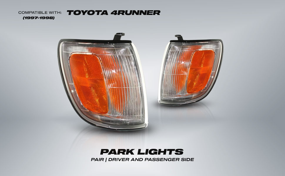 Amazon.com: For 1997-1998 Toyota 4RUNNER Pair Park Lights