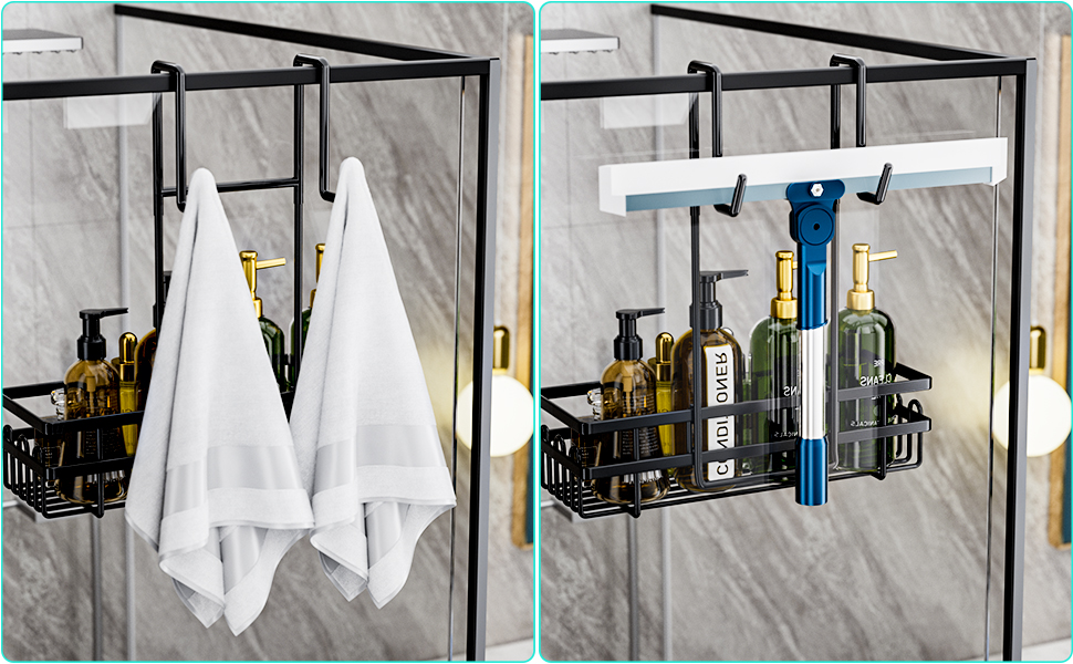 HapiRm Shower Caddy Hanging, Shower Shelf No Drilling, Bathroom Shower