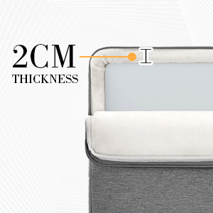 laptop sleeve case with edge and corner protection