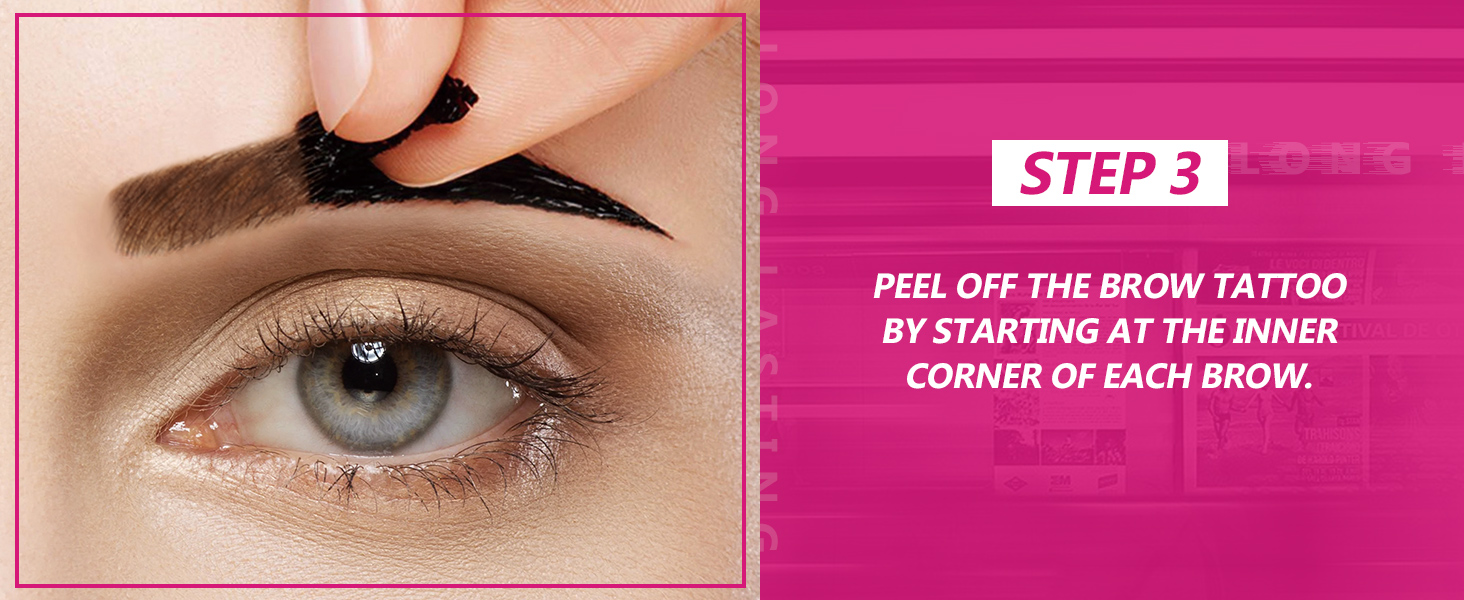 brow gel tint peel off