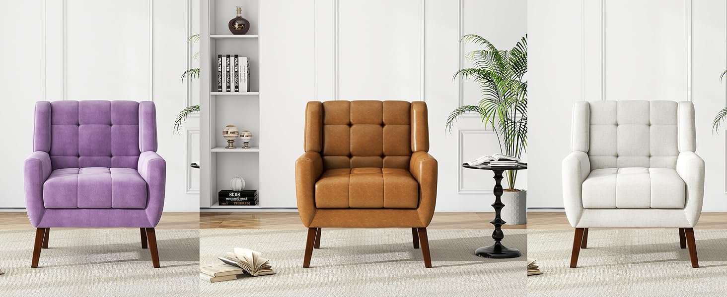 Button Tufted Accent Chair