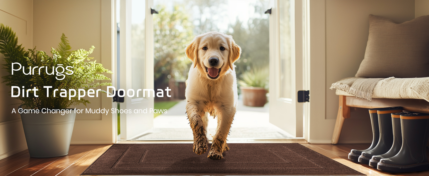 Dog entryway rug