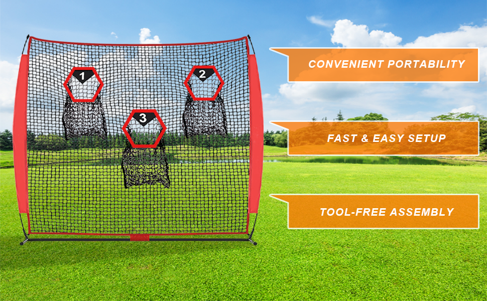 ORCHID Football Kicking Net, Football Throwing Net