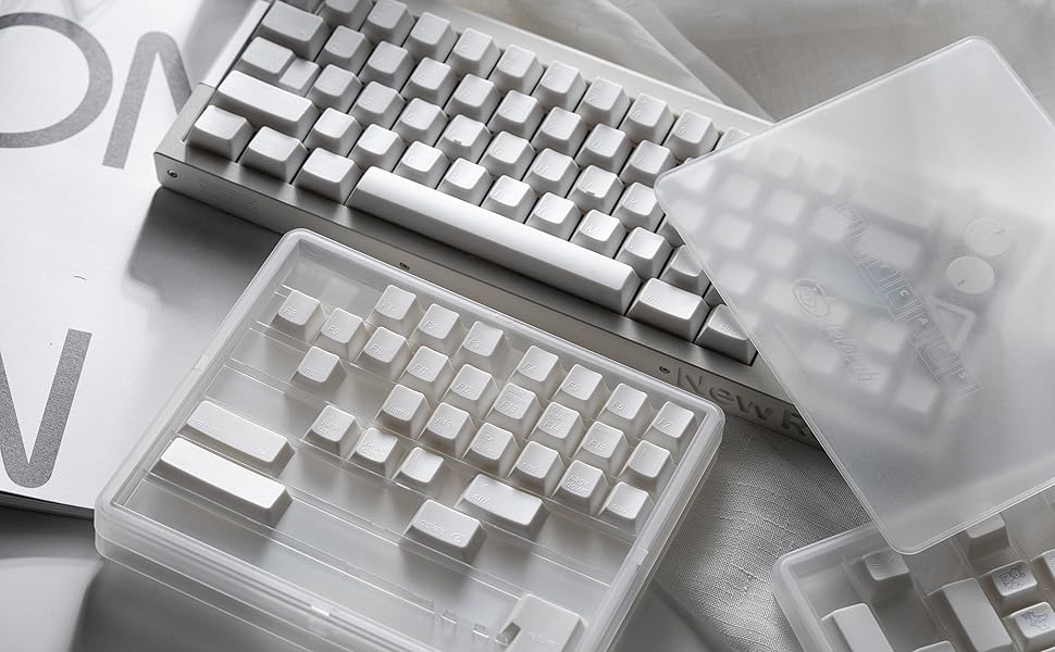 Amazon.co.jp: LeleLab Hokkaido White PBTキーキャップセット