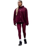 OHS Womens Teddy Fleece Jacket Full Zip Up, Lightweight Warm Cosy Sweatshirt Casual Long Sleeve W...