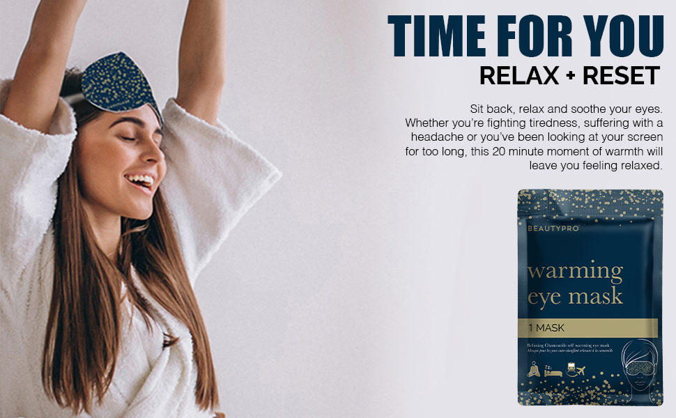 BEAUTYPRO Self Warming Eye Mask 5 Pack Multi Award Winning Brand