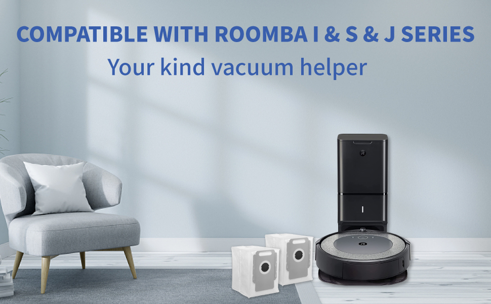 8 Pack Reusable Vaccum Bags for iRobot Roomba Bags i & s
