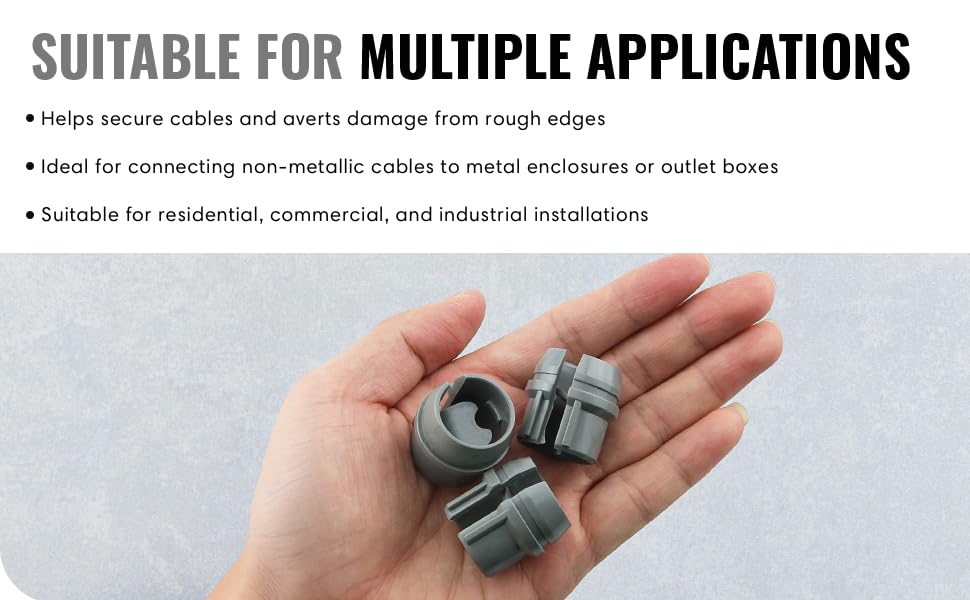 Metallic Cable Connectors, Snap Style Installation, Home Improvement Electrical Supplies