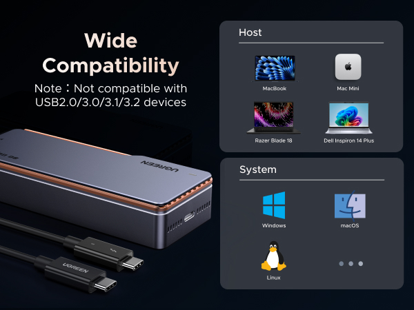 UGREEN 80G NVME ENCLOSURE