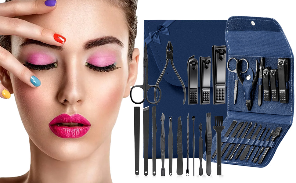 Morovan Manicure Set Nail Clippers Stainless Steel