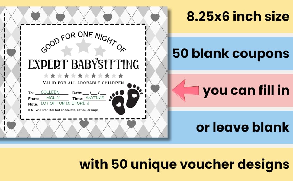 auntie-babysitting-coupons-50-vouchers-blank-template-booklet-to-fill-in-aunt-baby-gift-stocking-stuffer-cute-card-alternative-colorful-holiday-gnome-decor-christmas-design-theme-press for Free Printable Babysitting Gift Certificate Auntie Babysitting Coupons: 50 Vouchers / Blank Template Booklet To Fill In / Aunt Baby Gift - Stocking Stuffer / Cute Card Alternative / Colorful Holiday Gnome Decor Christmas Design Theme: Press, for Free Printable Babysitting Gift Certificate