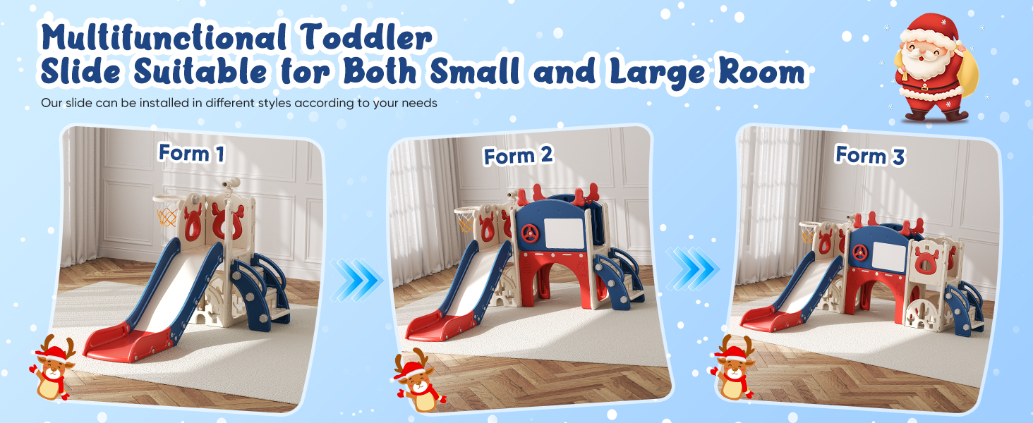 Toddler Slide, 11 in 1 Toddler Playset New Upgrade with
