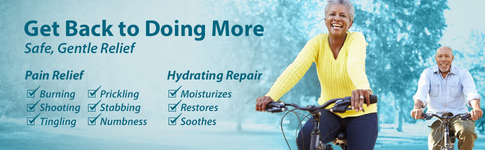 smiling elderly couple happily riding their bikes