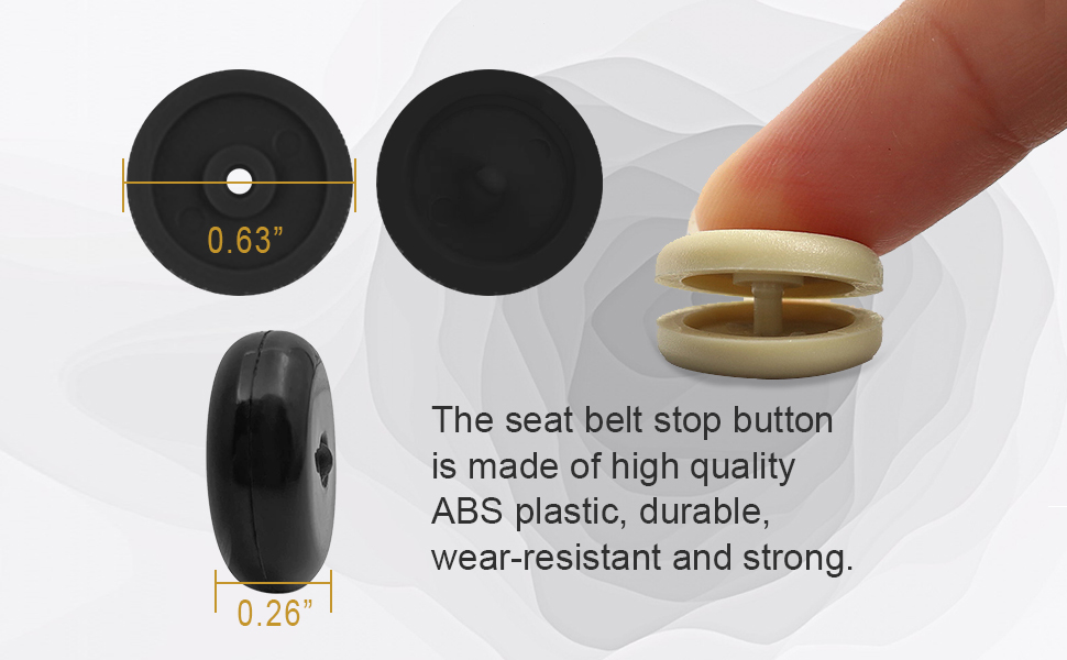 8 Sets Universal Fit Seatbelt Stopper Kit, Seat Belt Stop