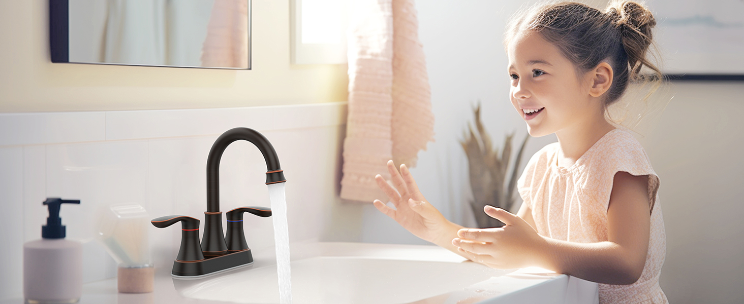 bathroom widespread sink faucet