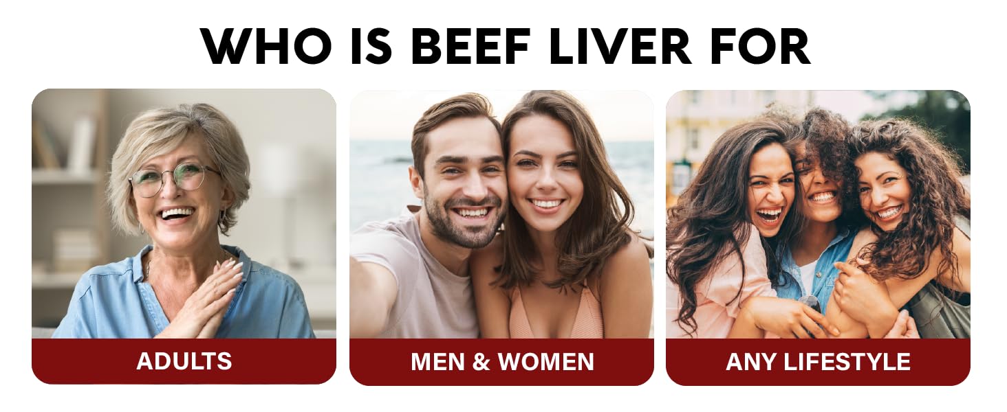 Beef Liver Capsules 3000 mg Organic Desiccated Beef Liver