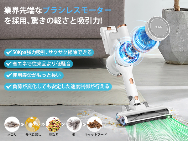 Amazon | 掃除機 コードレス 【2025革新版!業界初グリーンLED