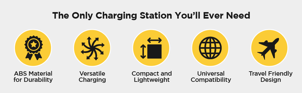 3 in 1 wireless charging stand charger fast qi 10W pad apple samsung android universal dock