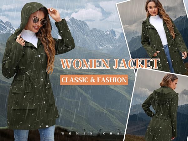 Amazon.com: Mixxmix Rain Jackets for Women Waterproof