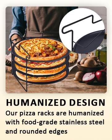 Folding pizza rack