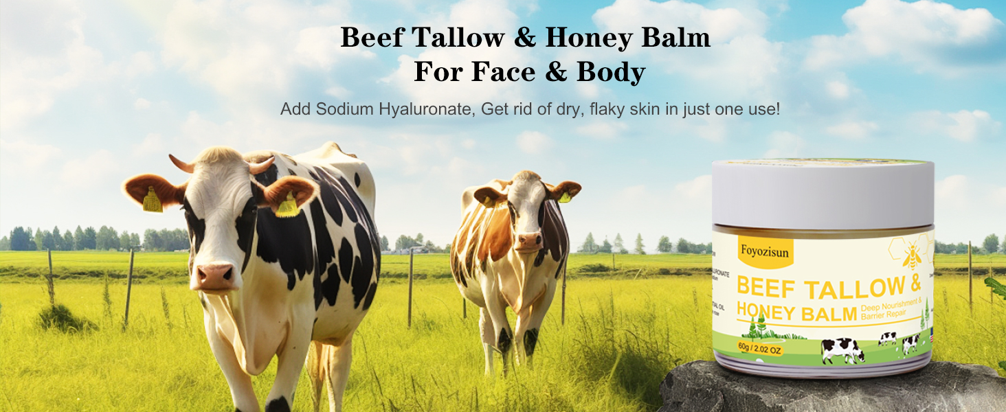 Beef Tallow Honey Balm skincare