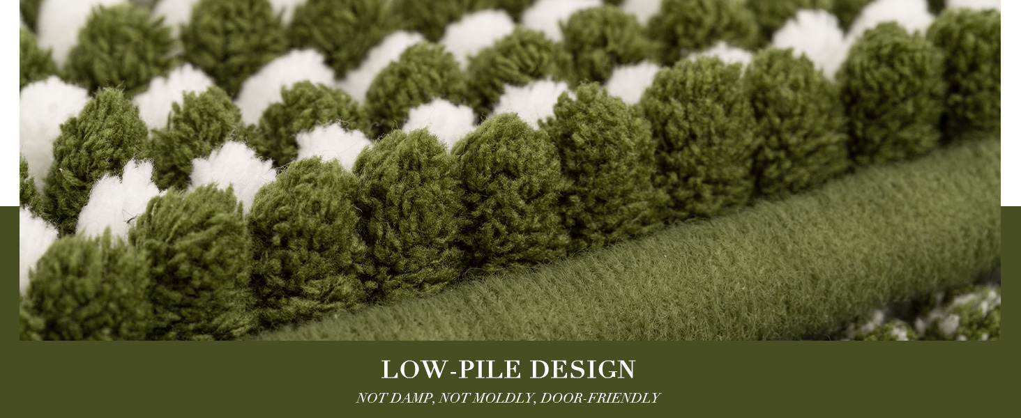 low pile bath rug 
