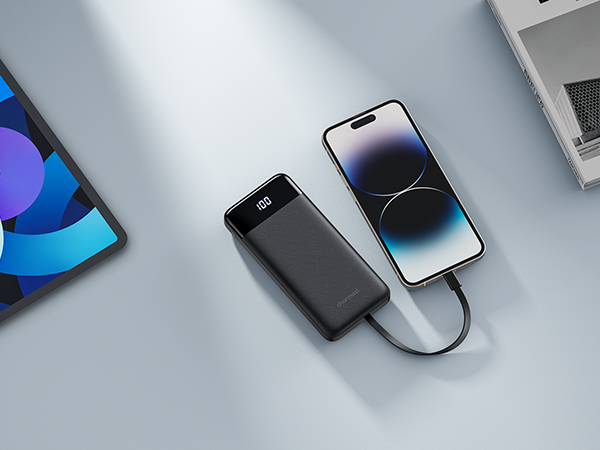 a smartphone charging station with a smartphone and a case