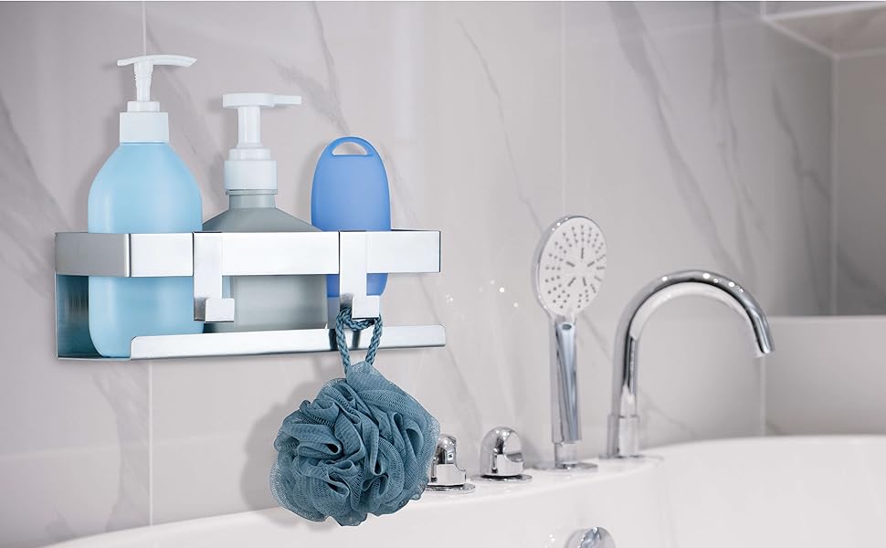 HCHANGEN Shower Caddy, Self Adhesive Shower Caddy for