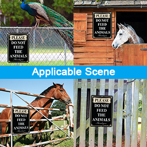 Please Do Not Feed The Animals Sign