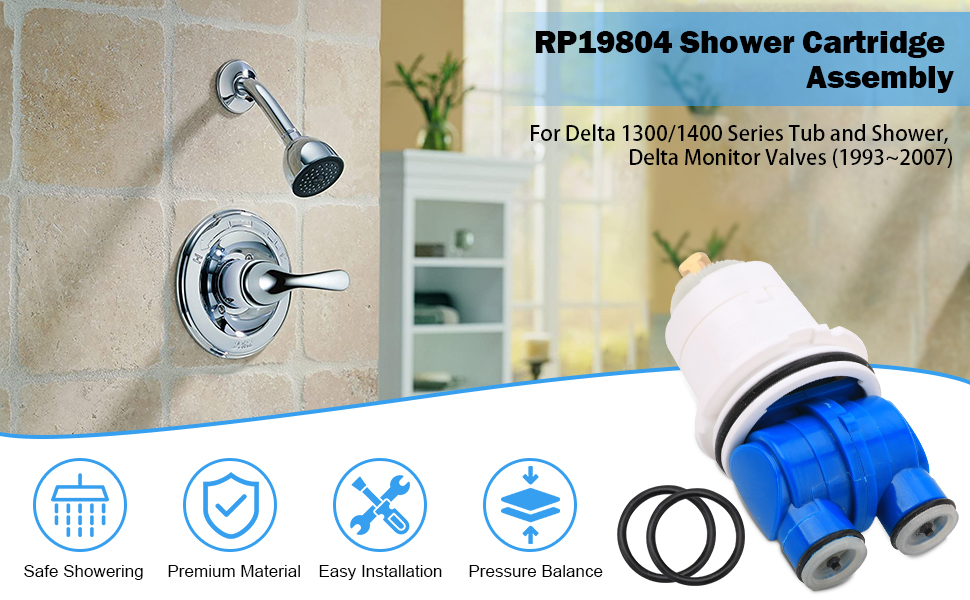 RP19804 Delta Shower Cartridge Replacement for Delta 1300/1400 Series