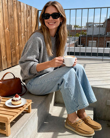 Women&amp;#39;s Lace up Boat Shoes