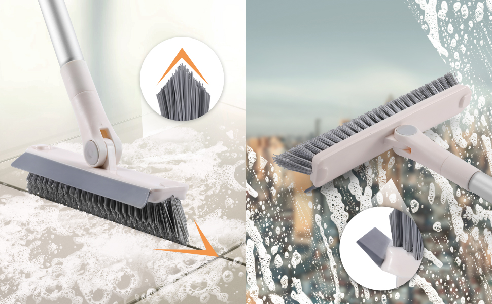 scrub brush with handle