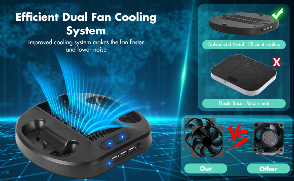 Cooling Stand Compatible with Xbox Series S, Cooling Fan