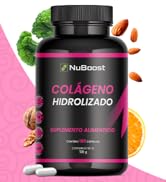 NuBoost - Colágeno Hidrolizado Puro 180 cáps de 600 mg - MADE IN USA - Biotina - Colágeno Hidroli...