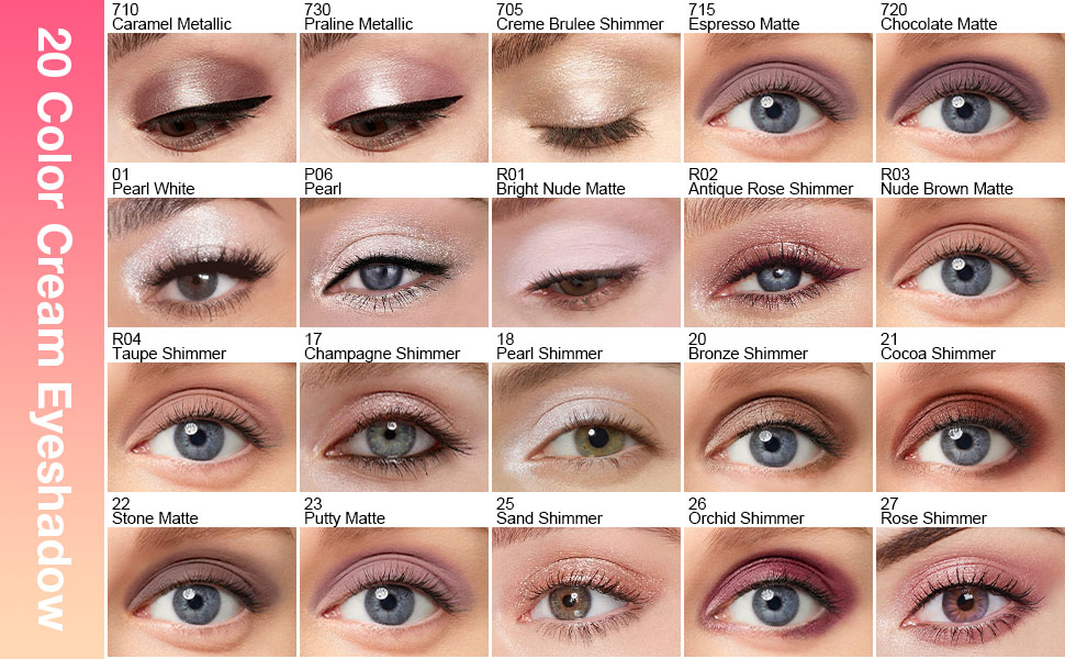 Cream Eye Shadow Circle Pallette Eyeshadow Brightener