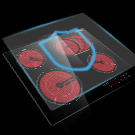 Karinear Ceramic Hob, 60cm Built-in 4 Zones Electric Cooktop With Dual Oval Zone 6600W, Hard Wired, No Plug Included 15 hobs