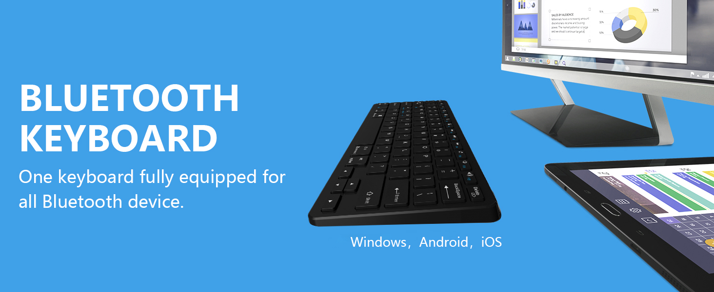 TaIYanG Bluetooth Keyboard for iPad Wireless Keyboard