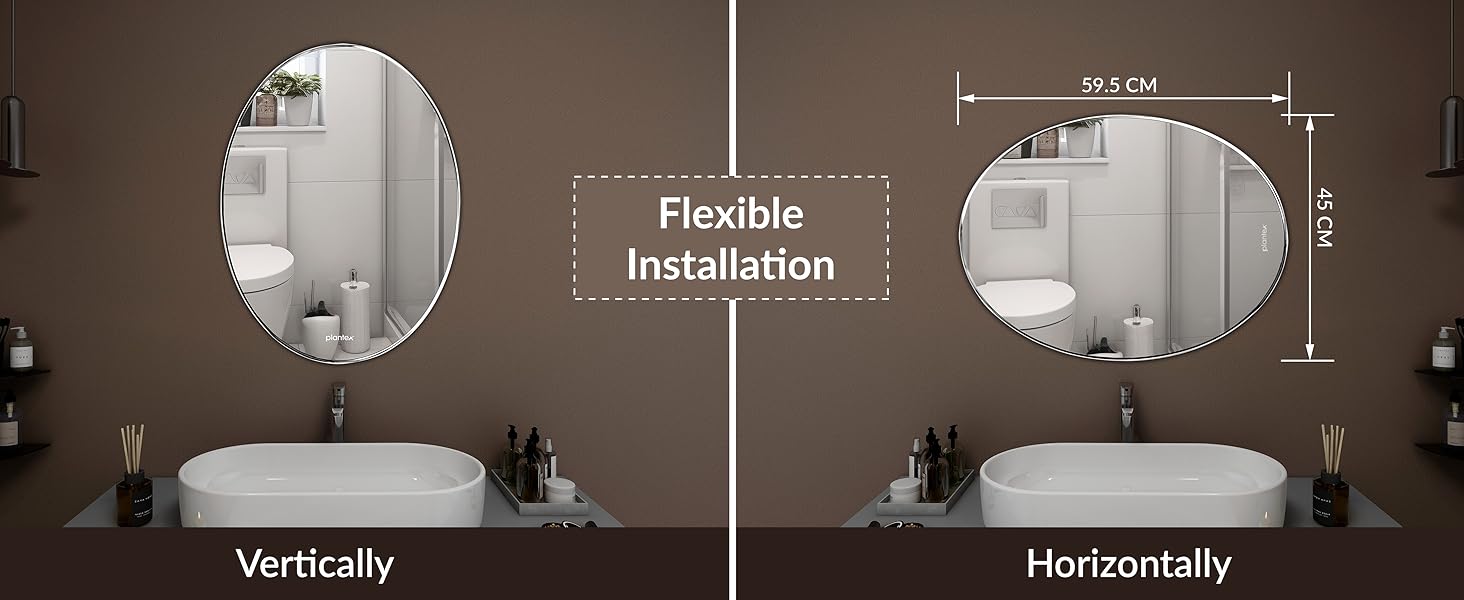 oval mirror for wall