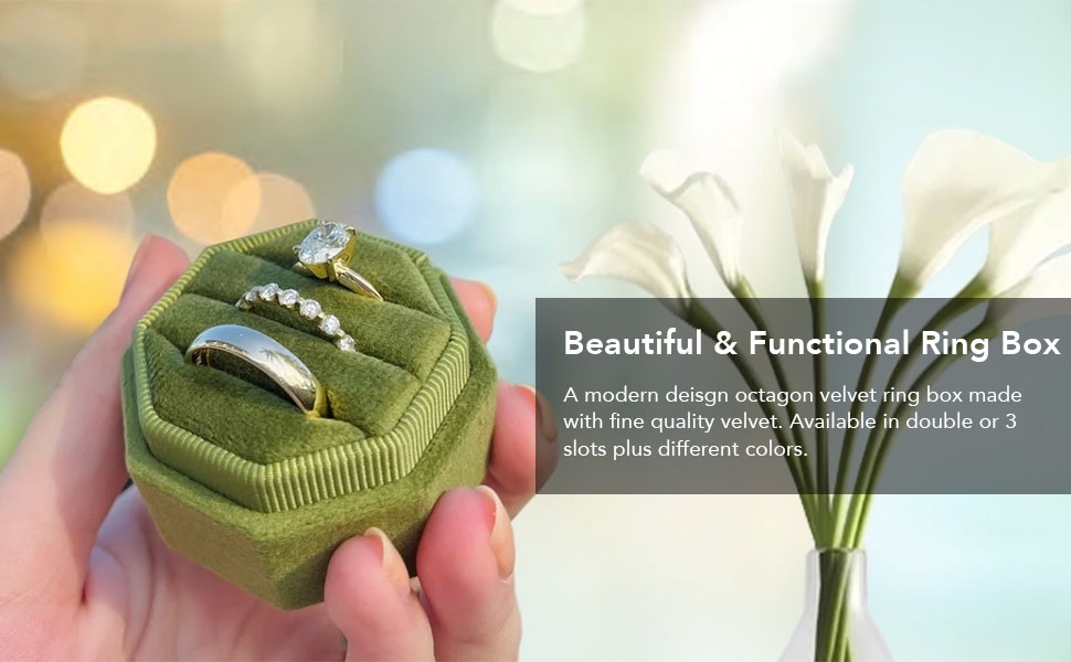 proposal ring box velvet jewelry case