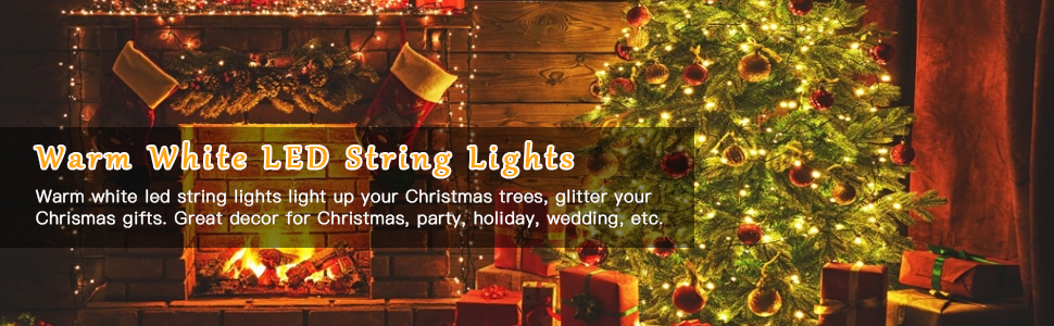 warm white led string lights