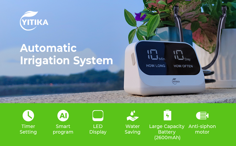 Automatic Watering System for Potted Plants, Plant Waterer with Smart