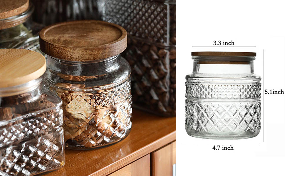 Large Glass Storage Jar Food Storage