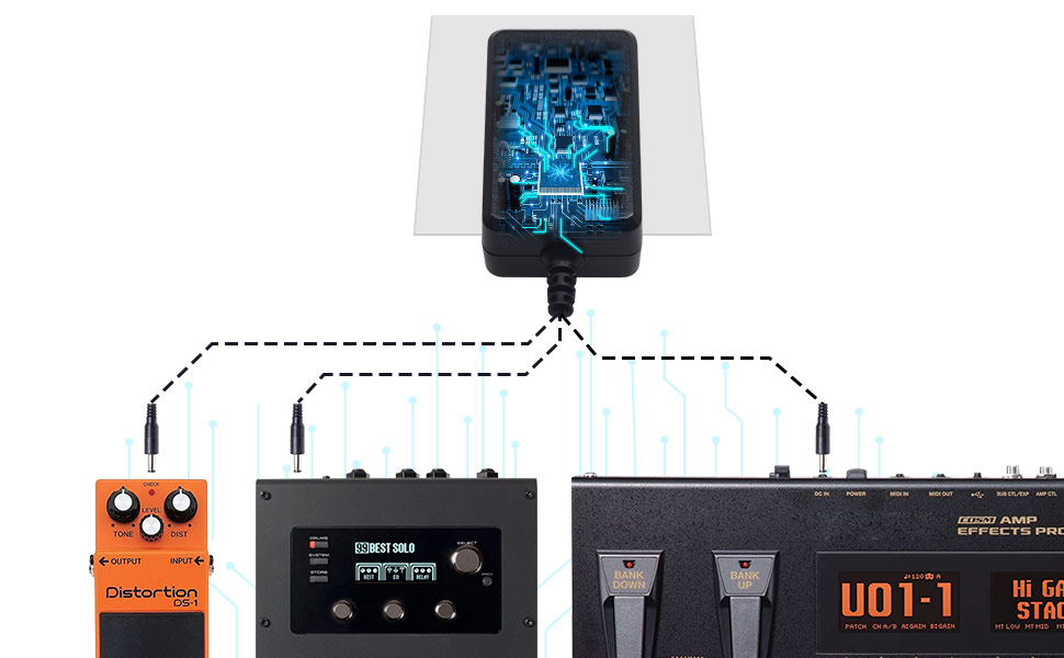 Adaptateur d'alimentation de pédale