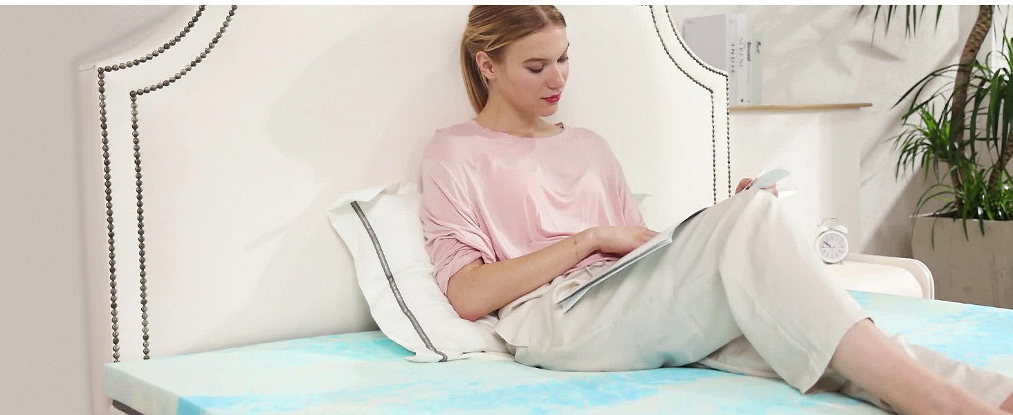 2 Inch Mattress Topper King Size, Gel Memory Foam Mattress