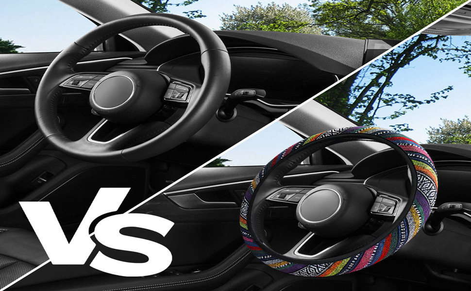 Car Steering Wheel Cover, 15 Inch Fit Most Cars Baja