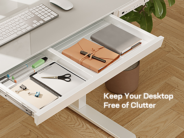 Amazon.com: Marsail Standing Desk with Drawer, 48 x 24 inch