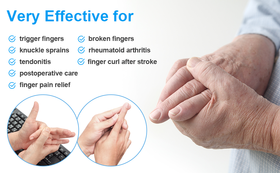 2 Finger Splint Trigger Finger Adjustable Splint