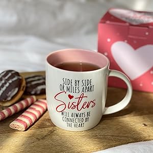 coffee mug, sister birthday gift, tea mug, tea cup, sister gifts from sister