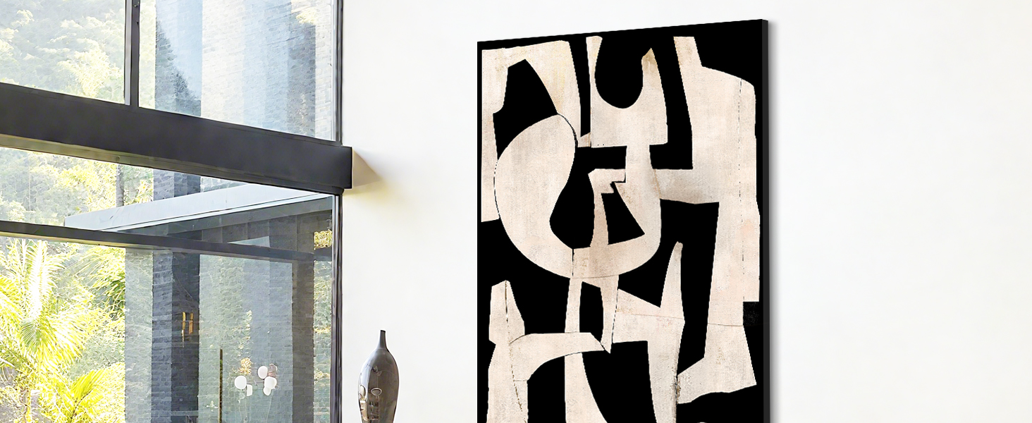 black wall art