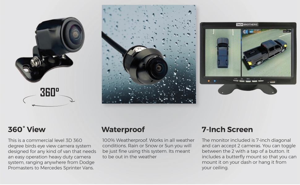 Tadibrothers Backup Camera with Monitor Backup Camera